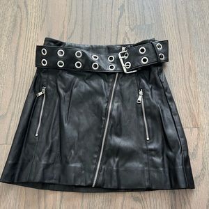 Zara leather skirt